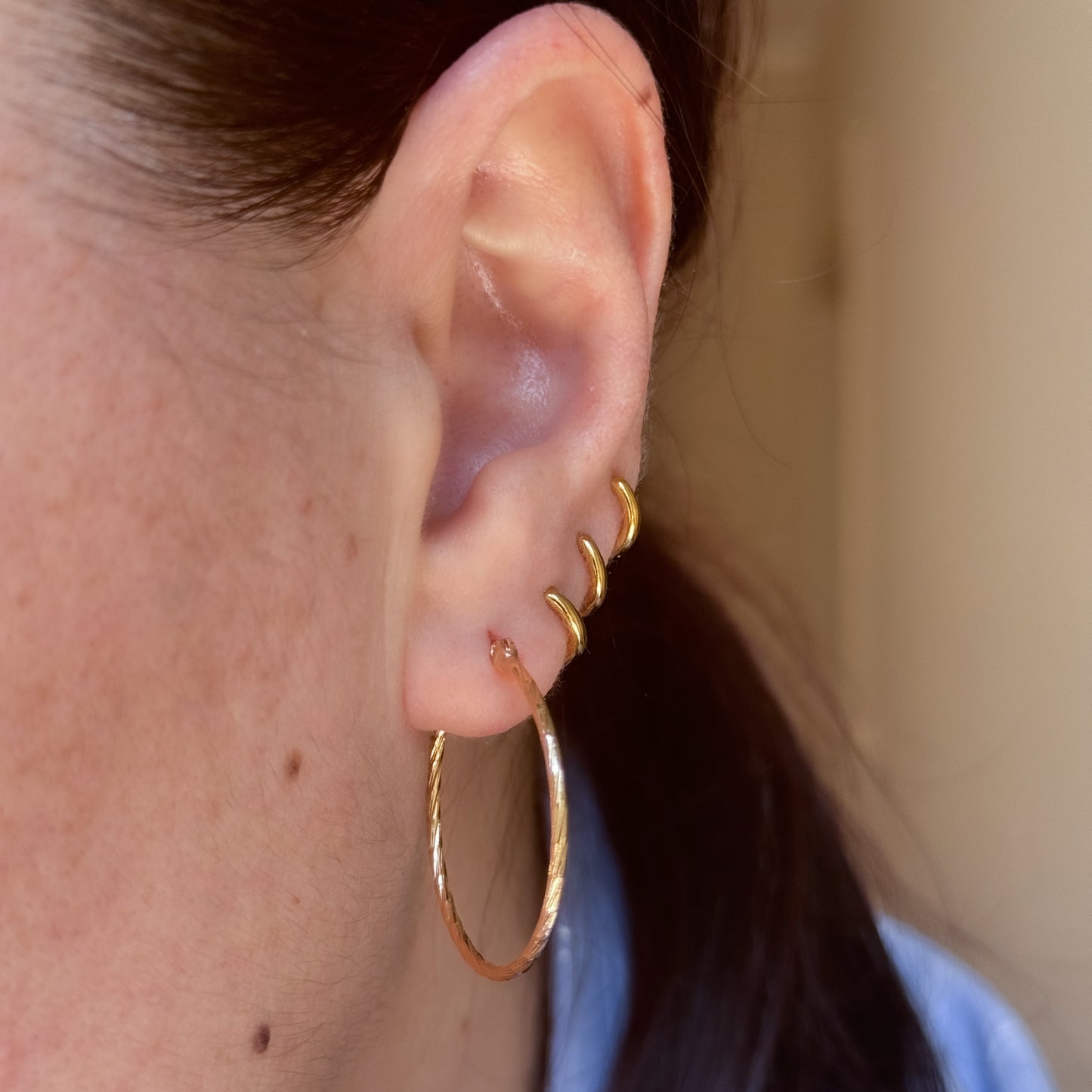 Satin hoops
