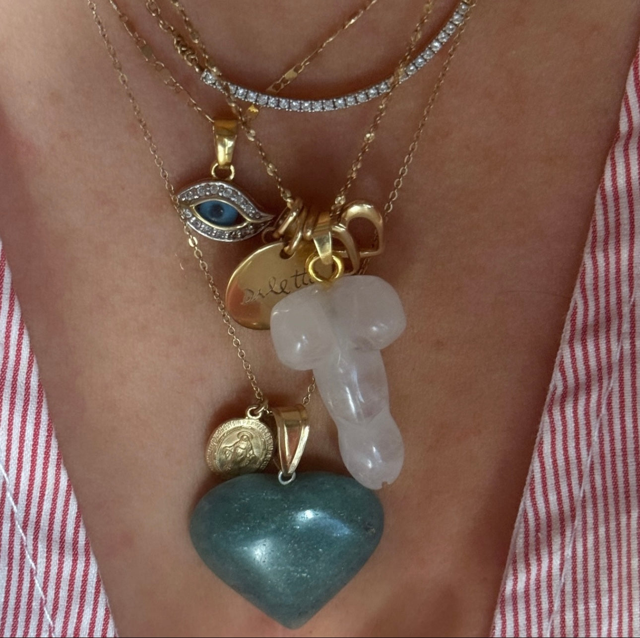 Penis crystal charm