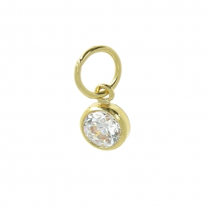 Zirconia charm