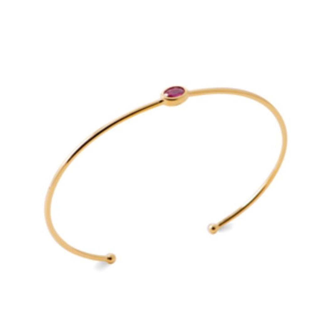 Gem cut bangle