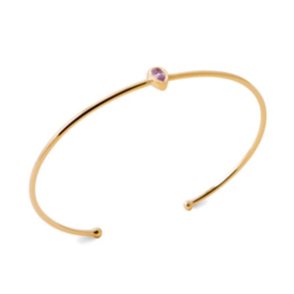 Gem cut bangle